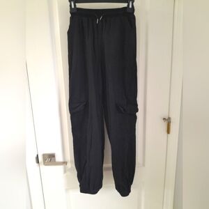 Men's Black Cargo Garage Pants